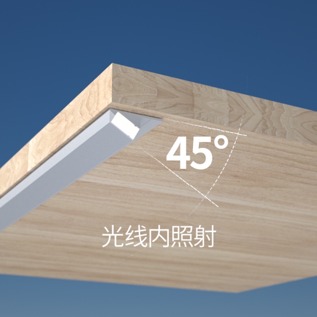 江苏45°防眩晕明装橱柜灯